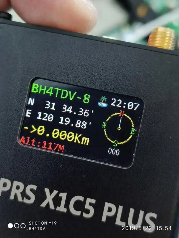 By  BH4TDV APRS X1C5 Plus Gateway DIGI TRACKER IGATE GPS+WIFI+Bluetooth+ Battery + IPS LCD