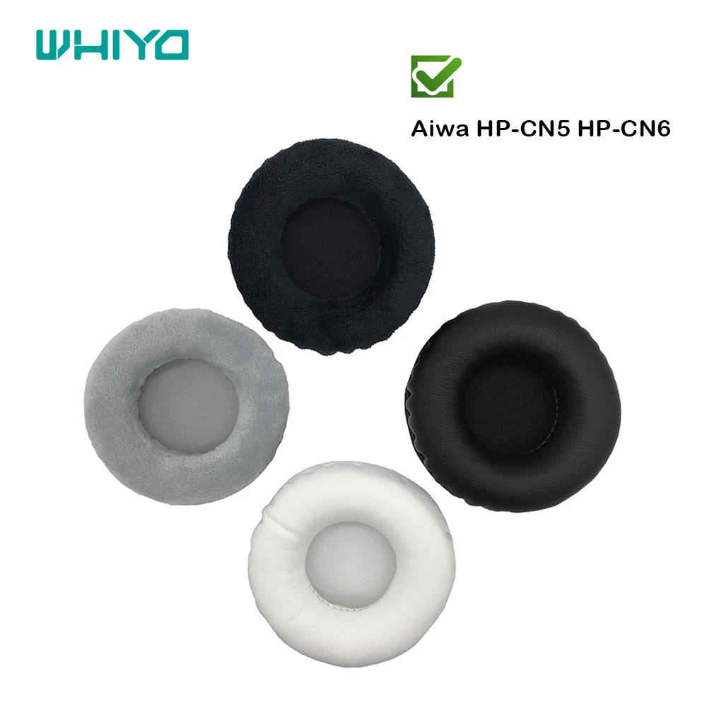 

Whiyo Replacement EarPads for Aiwa HP-CN5 HP-CN6 Headphones Velvet Earmuff Memory Foam Earphone Leather Sleeve