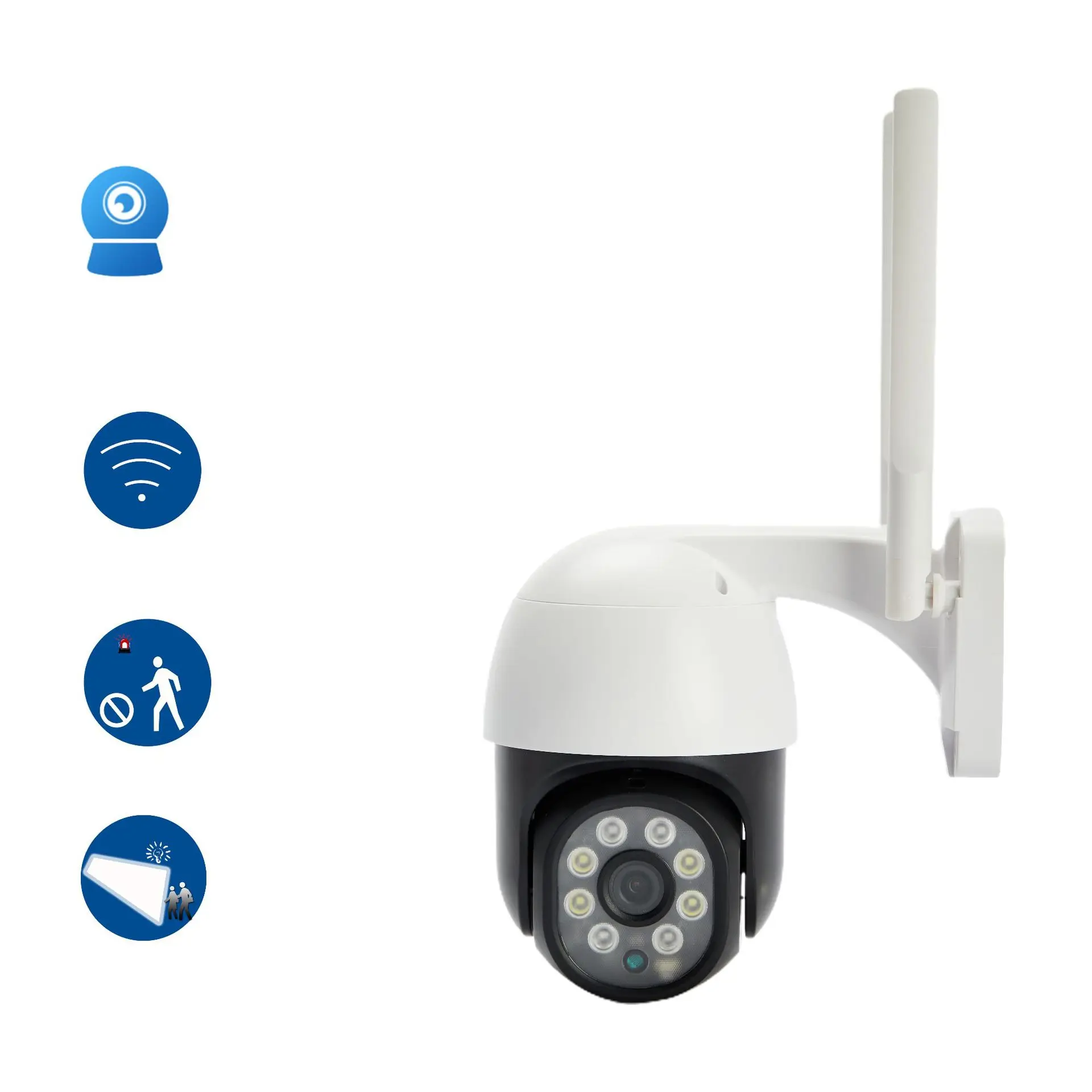 CamHi 2Inch 2MP 1080P Full Color Onvif WIFI IP Dome Camera AI Humanoid Motion Detection Home Security Alarm CCTV Monitor