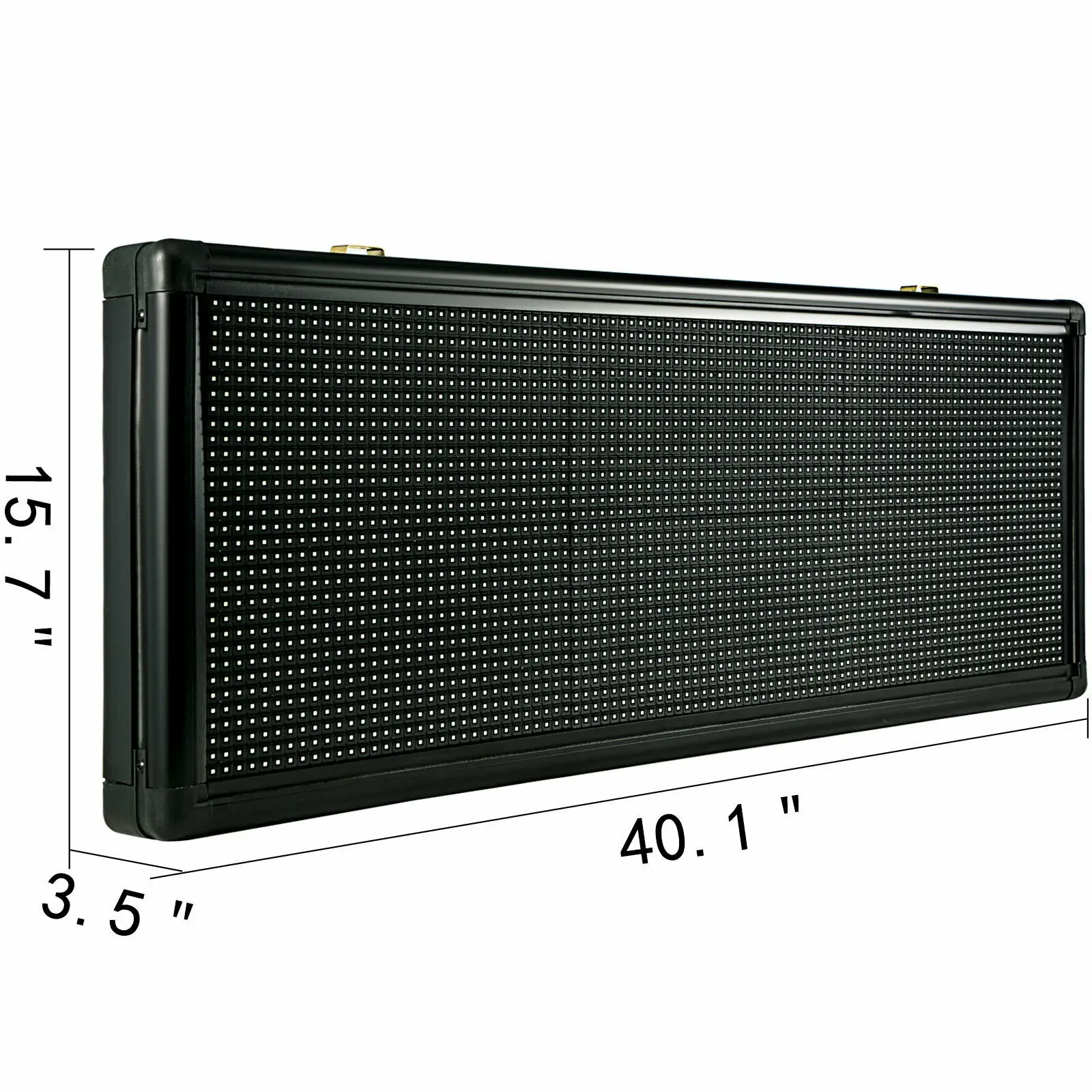 VEVOR كامل اللون Led لوحة العرض الرقمية 40 "x 15" التمرير داخلي تسجيل مع عالية الدقة P10 Led للبرمجة بواسطة الكمبيوتر و USB