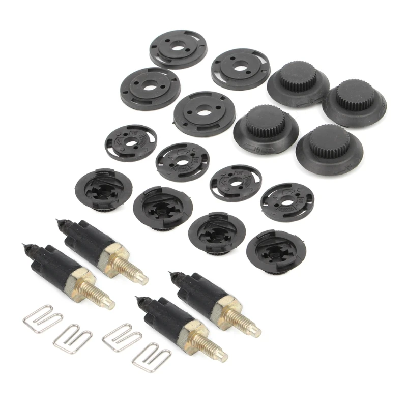 New 16pcs/set HDI Engine Cover Clip Bolt Bonnet Hood Kit Fit For Peugeot Citroen C4 C5