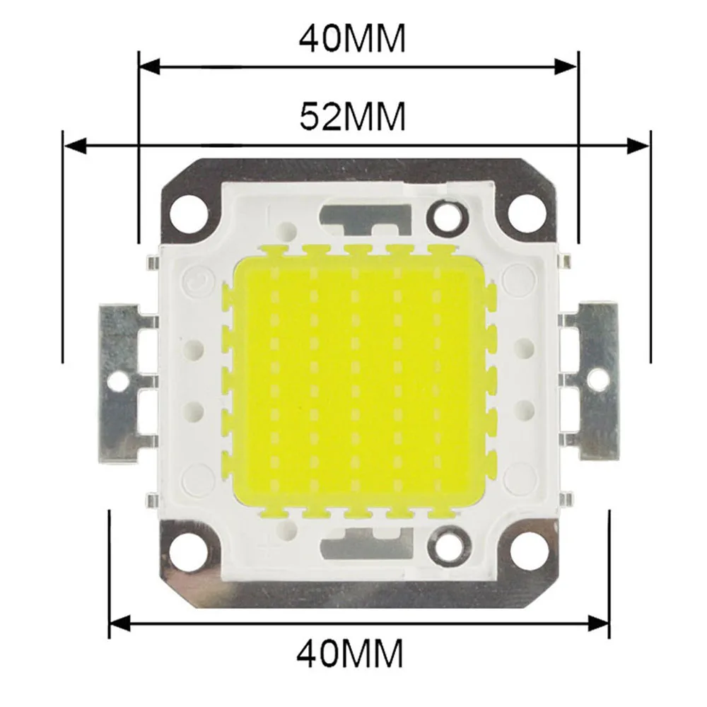 Chip LED COB de alta potencia, diodos SMD para bombillas de proyector, chip abatible para bricolaje, 30-34V, 50W