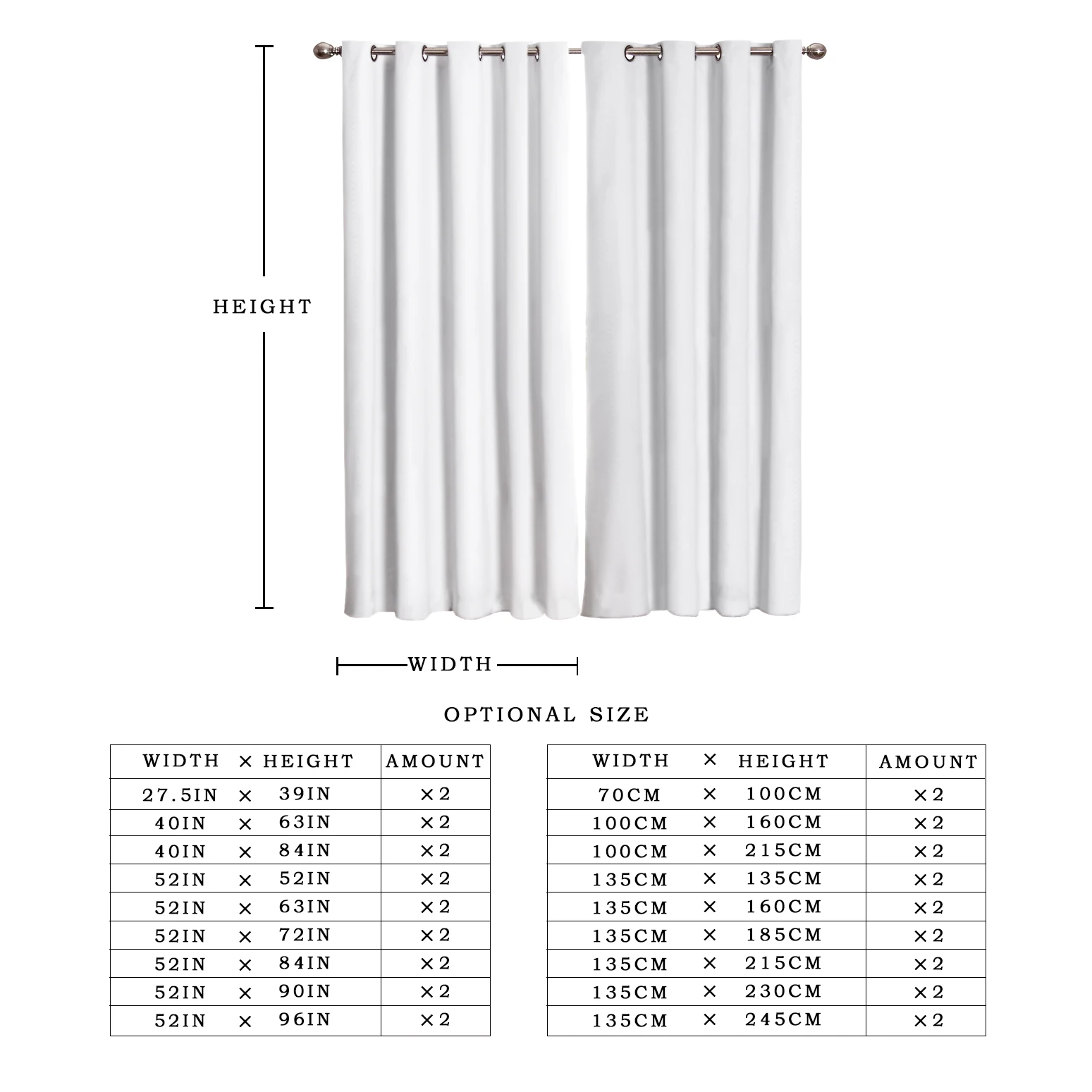 Black And White Lady Shadow Blackout Curtains for Children Kids Home Decor Bedroom Living Room High Shading Window Curtains