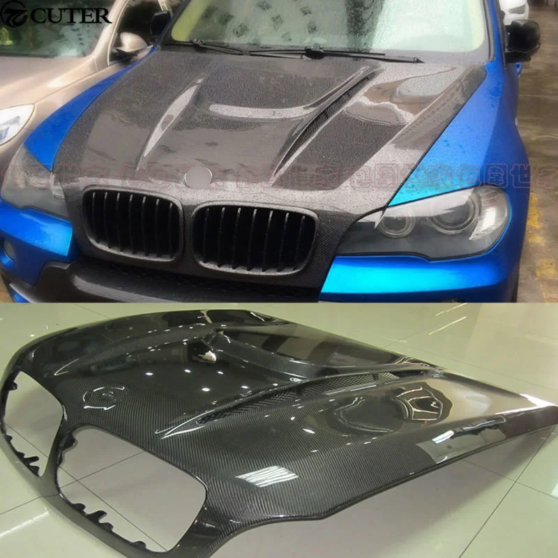 

E70 X5 E71 X6 Carbon Fiber Front Engine Hoods Auto Car Bonnet for Bmw E70 X5 E71 X6 2007-2012