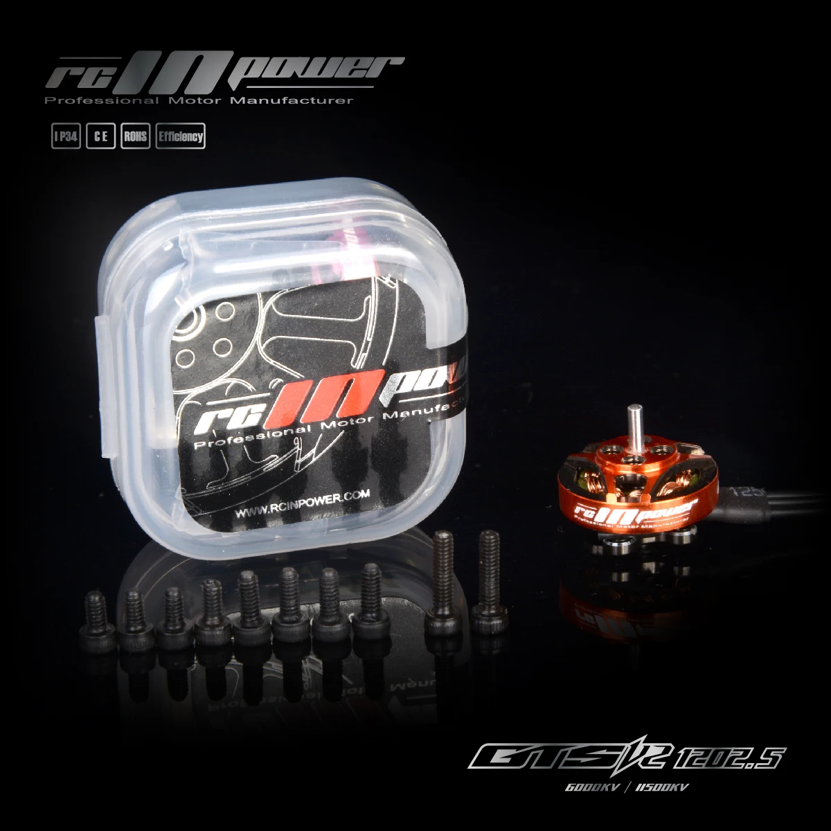 

RCINPower GTS V2 1202.5 6000KV 11500KV 1~4S Brushless Motor for RC Drone FPV Racing Models Spare Part DIY Accessories