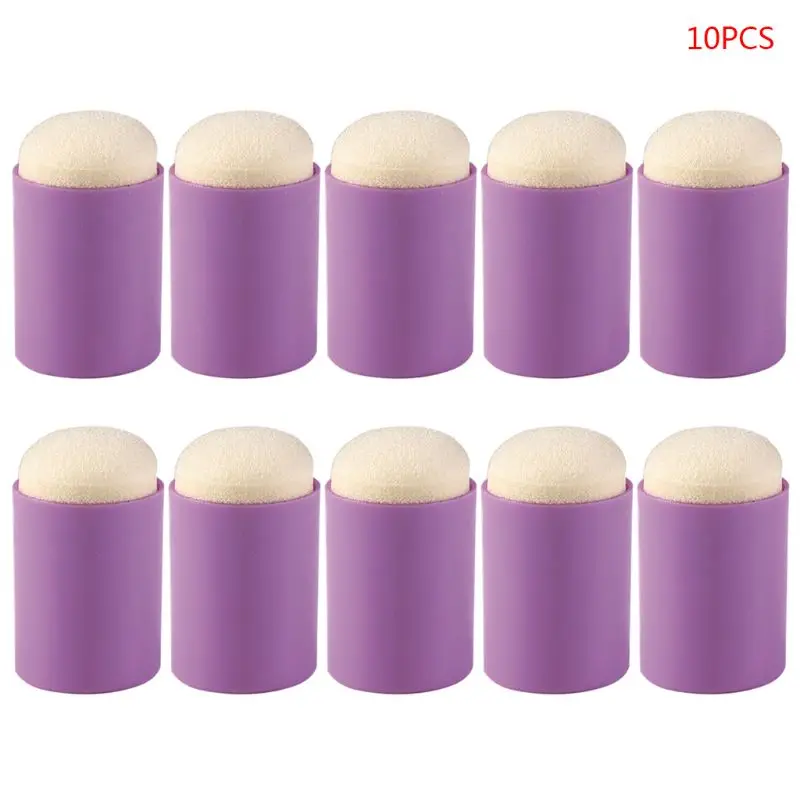 10pcs Sponge Finger Daubers Foam Painting Ink Pad Stamping Brush DIY Scrapbooking Drawing Daubers Stamping Painting Art Crafts