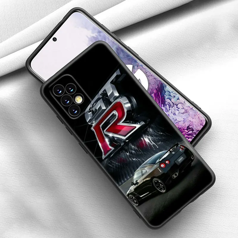 GTR Car Phone Case For Samsung Galaxy A12 A22 A21S A02S A31 A32 A50 A51 A70 A71 A72 A11 A10S A20S A30S A52 S 5G Black Cover