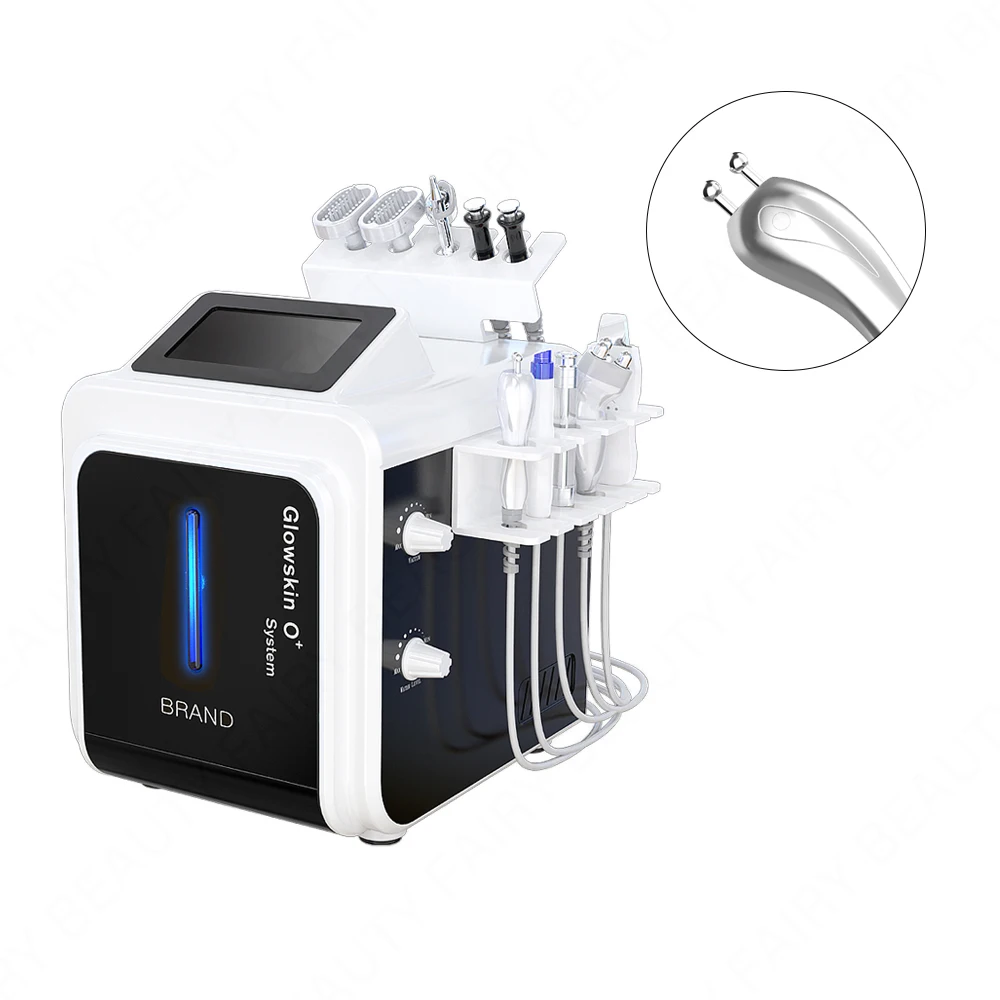 10-in-1 hydrotherapie Aqua Peeling Zuurstof gezichtsmachine Draagbare gezichtsreiniging Whitening Hydra Peel Schoonheidsapparatuur