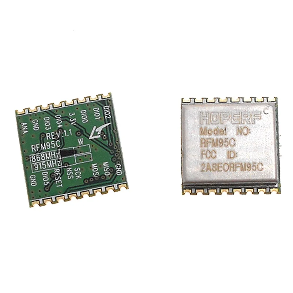 RFM95C RFM95 RF 수신 모듈 LoRa / FSK 초저전력 소비 868MHZ / 915MHZ 통과 FCC 인증, 1 개입