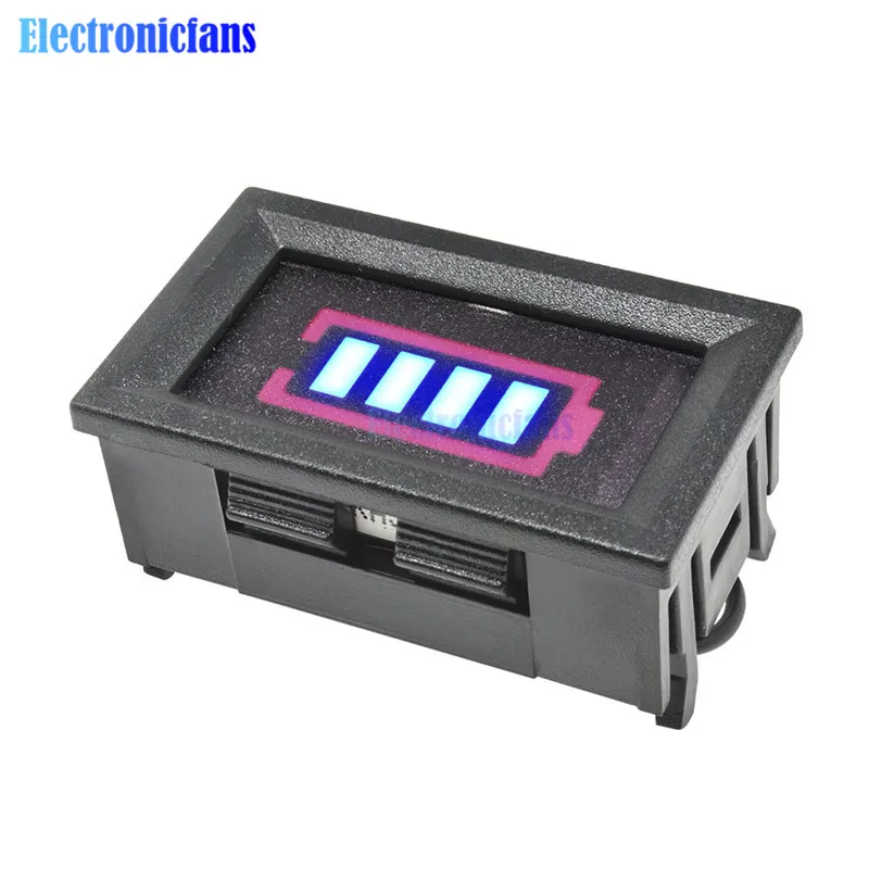 1S/2S/3S/4S/5S/6S/7S Lithium Battery Capacity Indicator Display 12.6V w/ Shell Percentage Battery Power Display Tester Meter