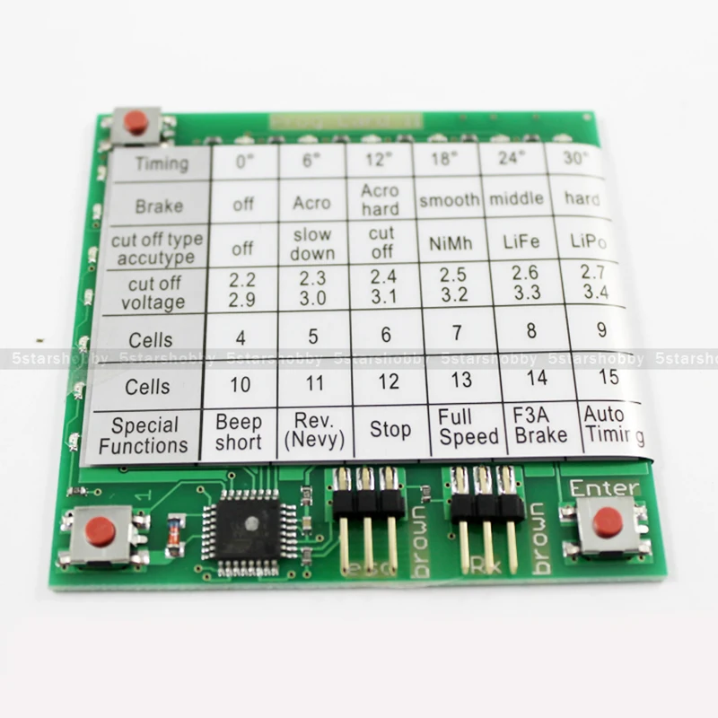 YPG ESC Speed Controller Program Card for YPG Series ESC