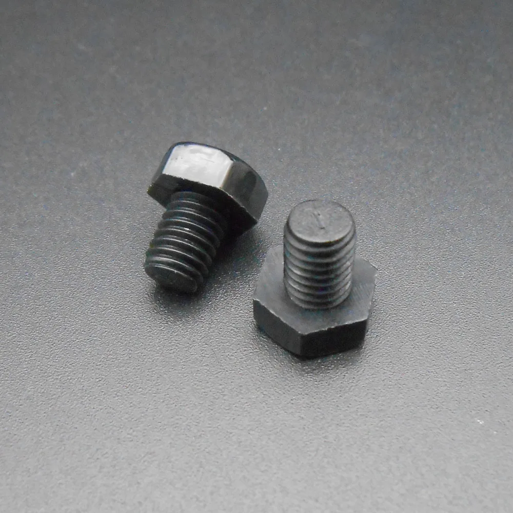 3000Pcs M6*8 M6X8MM Plastic ROHS Nylon HEX Head Cap Screw Machine Bolts Black 6MM X 8MM DIN933 Diameter=6MM Length=8MM Pitch 1MM