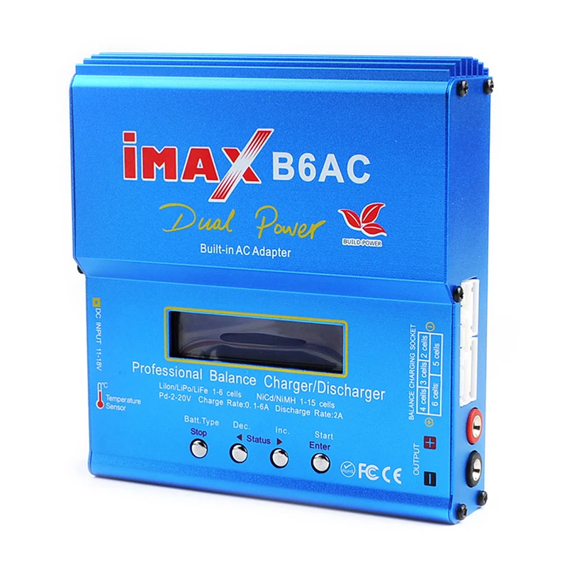 IMAX B6AC 80W Multifunction Intelligent Balance Charger Lithium battery / Ni-MH Battery Charge Used for Aircraft Car Ship Model