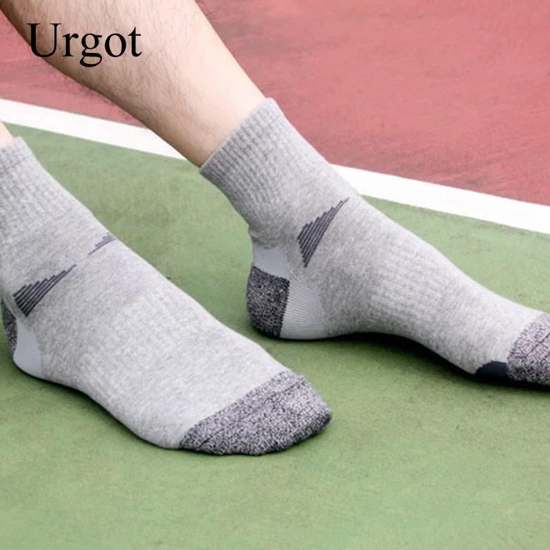 Urgot-Calcetines deportivos de algodón para Hombre y adulto, medias de tubo largo, informales, a la moda, 5 pares