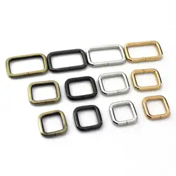 2pcs Metal Square Ring Buckle for Webbing Backpack Bag Parts Leather Craft Strap Belt Purse Pet Collar Clasp High Quality