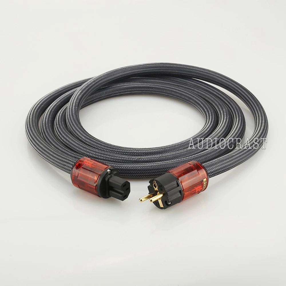 

Hi End HIFI Audio Power Cable Cord EU plug Audio Grade High Performance Supper Copper Multi Conductor EU Power Cable