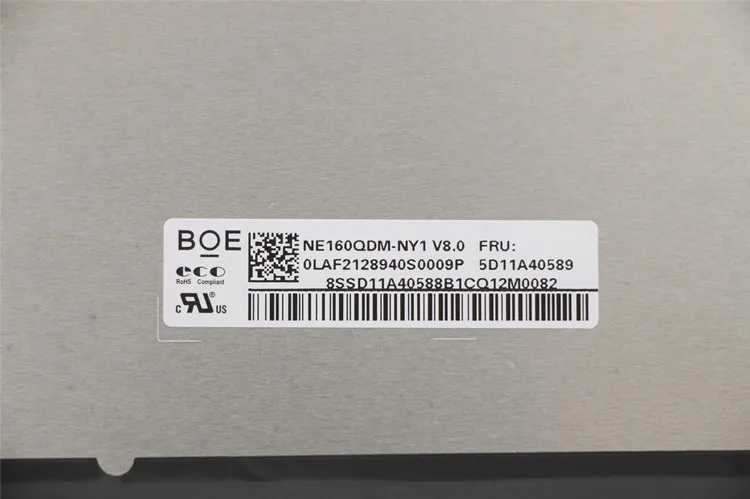 Imagem -04 - Original 16 Monitor Monitor Lcd Monitor para Boe Tela Lcd Ne160qdm-ny1 Ips Edp Pinos Portátil Lcd Diaplay Substituição
