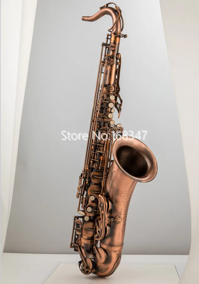 

High Quality Tenor Saxophone Bb Tune Red brass Woodwind Instrument With Mouthpiece Case