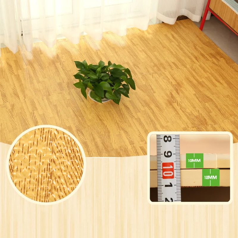 Simple Mat Foam Play Puzzle Mats Wood Grain Soft Nonslip DIY Toy Modern Floor Carpets Reduce Noise Living Room Crawling Play Mat