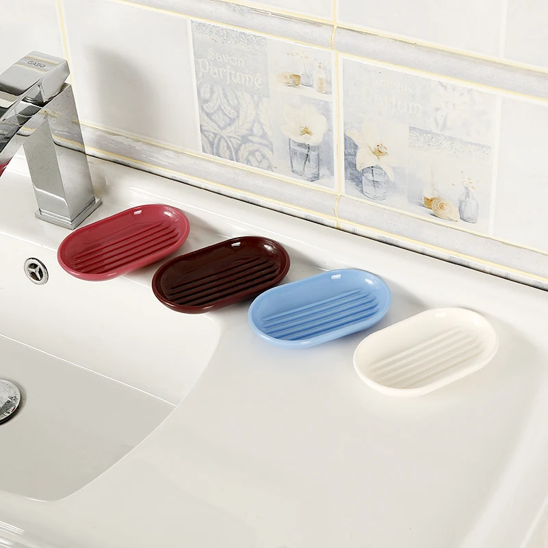 4Pcs/Set Bathroom Accessories Plastic Toothbrush Holder Cup Liquid Soap Dispenser Soap Dish Set Home Decoration