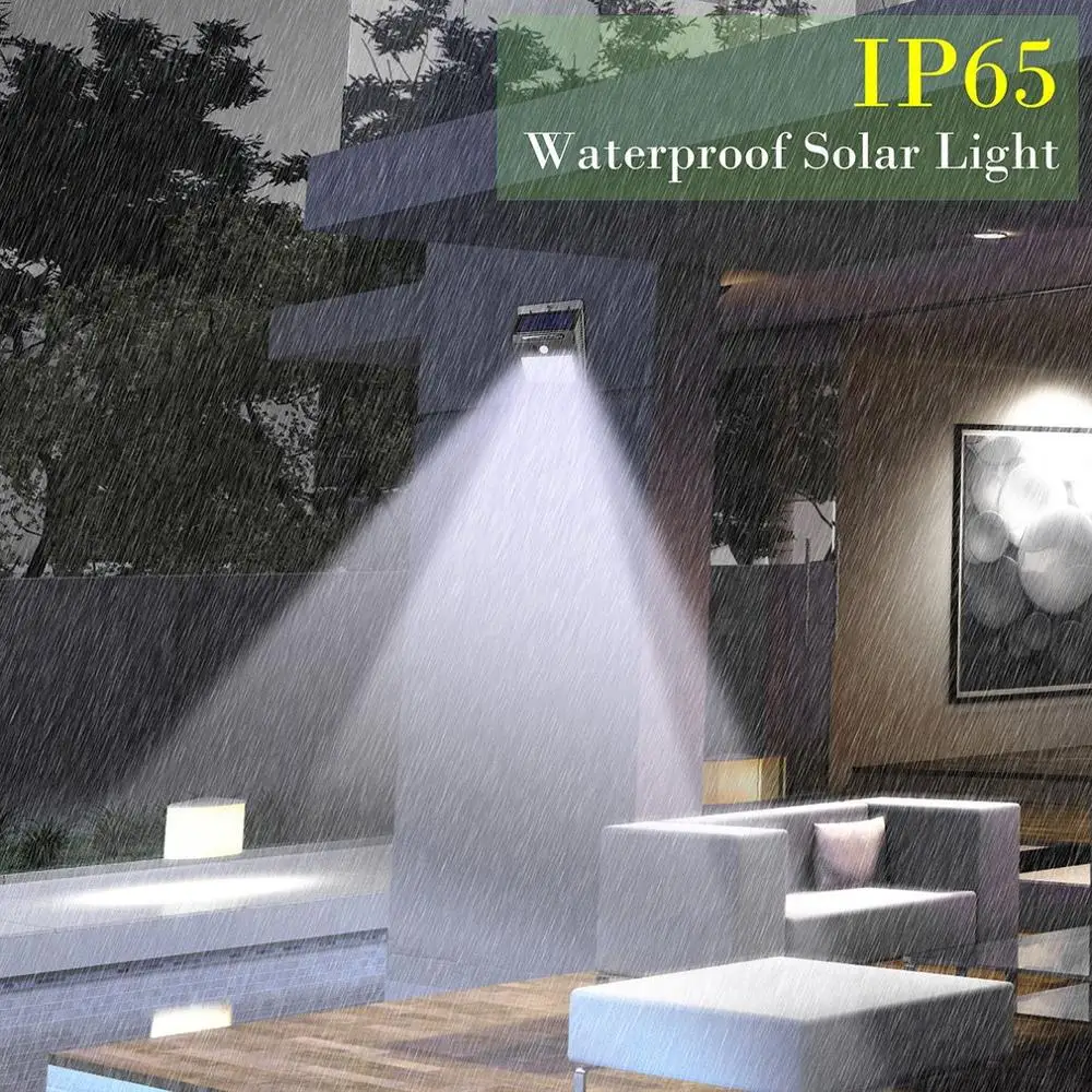 Waterproof 20 LED Solar Lights Motion Sensor Wall Light Outdoor Garden Yard Lamp
