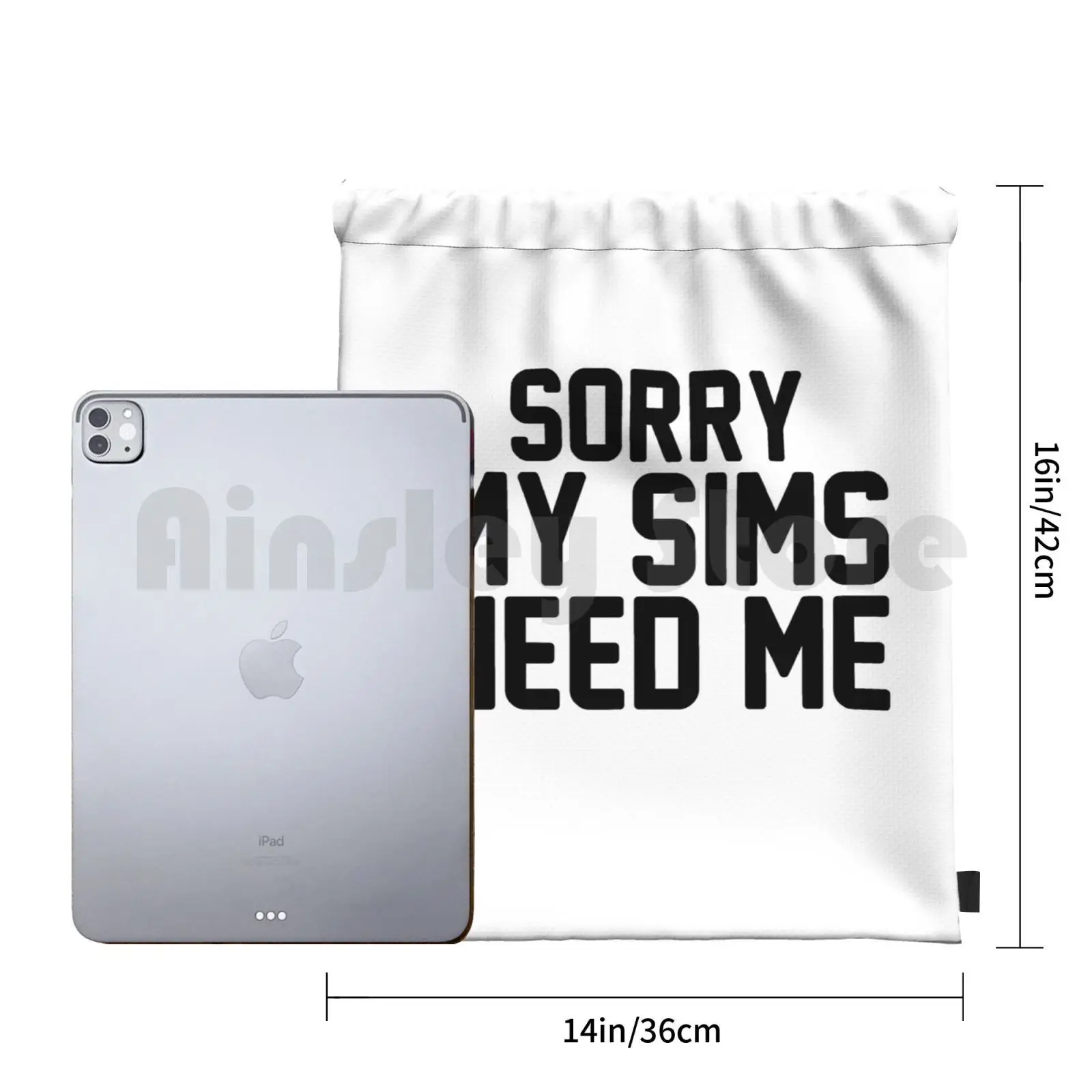 Mochila con cordón para gimnasio, bolso impermeable para juegos de Los Sims 4, resistente al agua