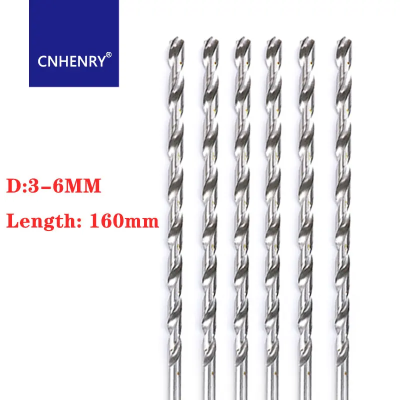 

3mm-10.5mm Extra Long 160mm Metal Wood Plastic HSS Twist Drill Bit For Wood Plastic Twist Drill