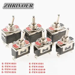 High-end Mini Auto Toggle Switch AC 250V 16A 2/3/4/6/12 Pin ON-OFF ON-OFF-ON 2/3 Position Silver Contact with Waterproof Cap