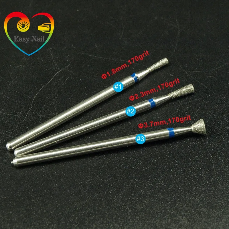 1 PCS 3/32 "trapezoidale Diamante Sbavature Punta del trapano Unghie In Acciaio Inox Taglierina Per Manicure Rimuovi Professionale Del Gel Del Chiodo di Strumenti di