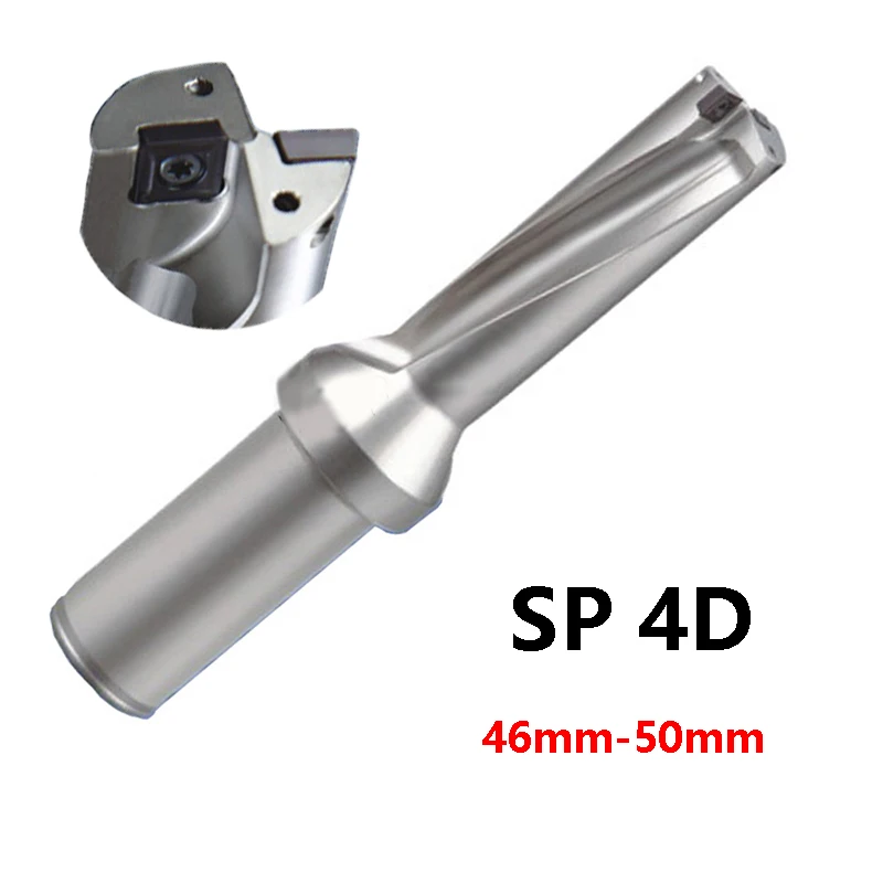 SP 4D U Drill C40 SD46 SD47 SD50 46mm-50mm Tool Indexable Drill Bit Shallow Hole CNC use Carbide Inserts SPMG Fast Drills Bit