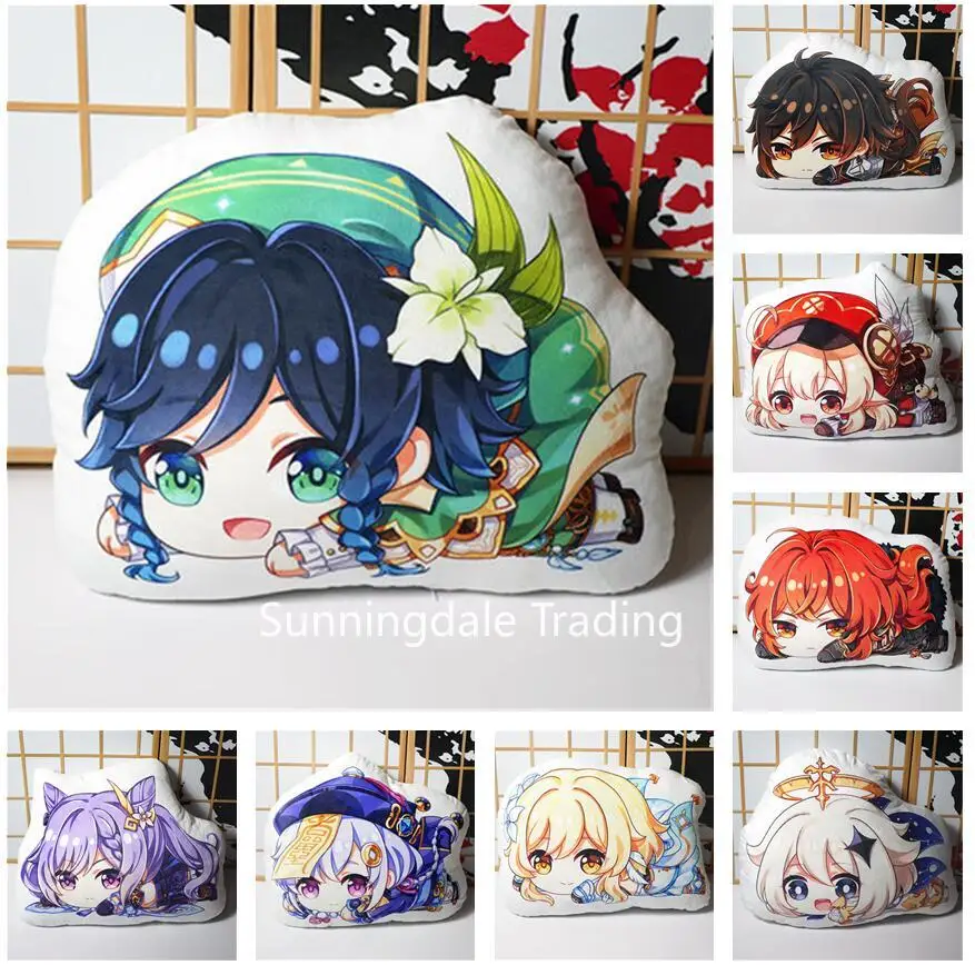 

Genshin Impact Figure Plush Toys Klee Lumine Venti Barbara Jean Amber Lisa Doll Pillow 45cm Cosplay for Gift