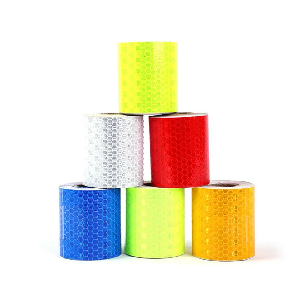 5cmx3m/Roll Waterproof Warning Tape Strip Stickers Light Reflector Protective Sticker Reflective Film Car Safety Mark