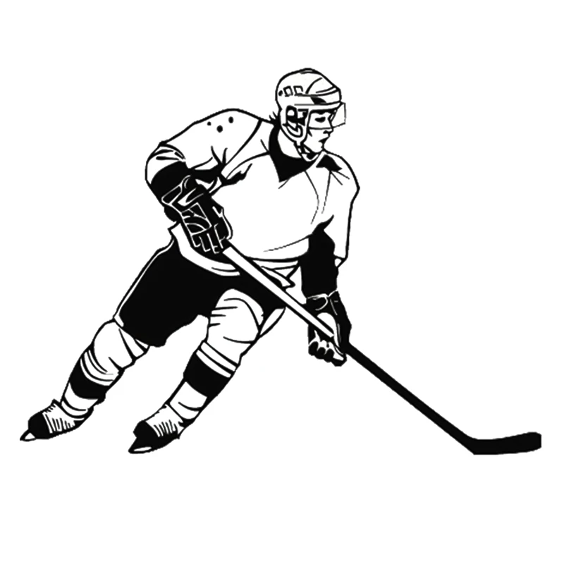 

13cm*9.cm Ice Hockey Sports Fashion Car Window Stickers Car Styling