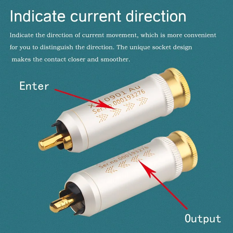 

4Pcs Gold Plated Red Copper Shell Amplifier Hifi Audio Video Connector RCA Plug for hifi Audio Cable Connector