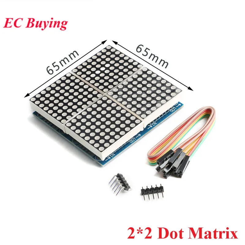 MAX7219 8*8 Dot Matrix LED Display Module 8/4/2 in one Digital Tube Microcontroller Control Board 1x2 2x4 For Arduino DIY KIT