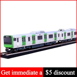 Yamanote Line E235 Realistic Version Train Locomotives Origami Handmade 3D Paper Model Papercraft DIY Adult Craft Toys ZX-053