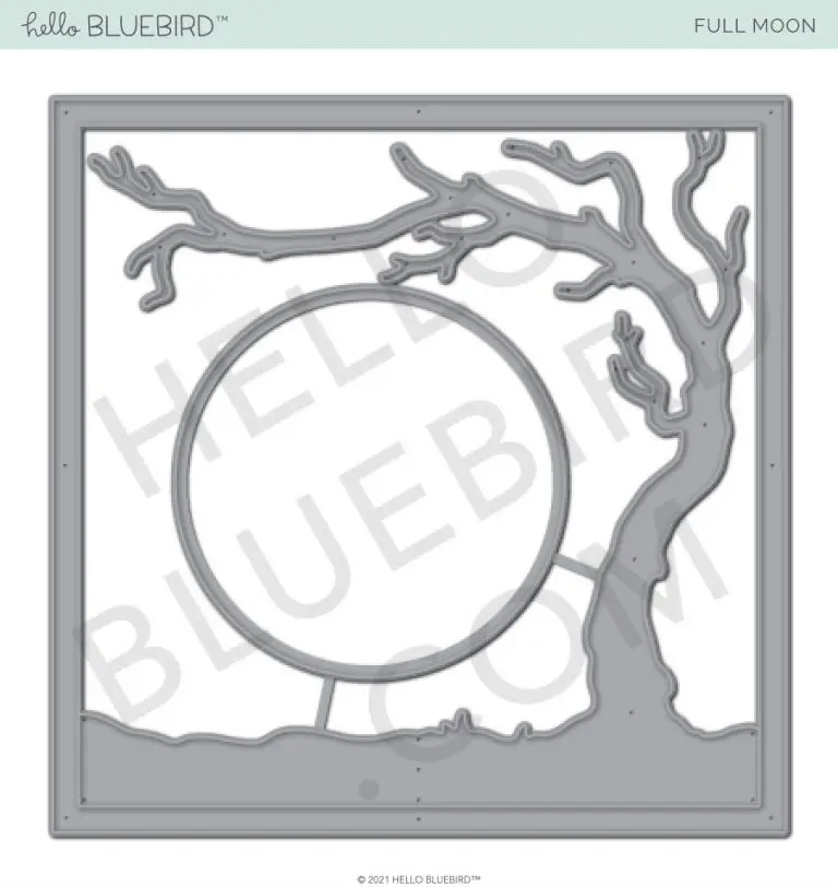 2021 AliliArts Metal Cutting Dies Full Moon Scene diy Scrapbooking Photo Album Decorative Embossing PaperCard Crafts Die