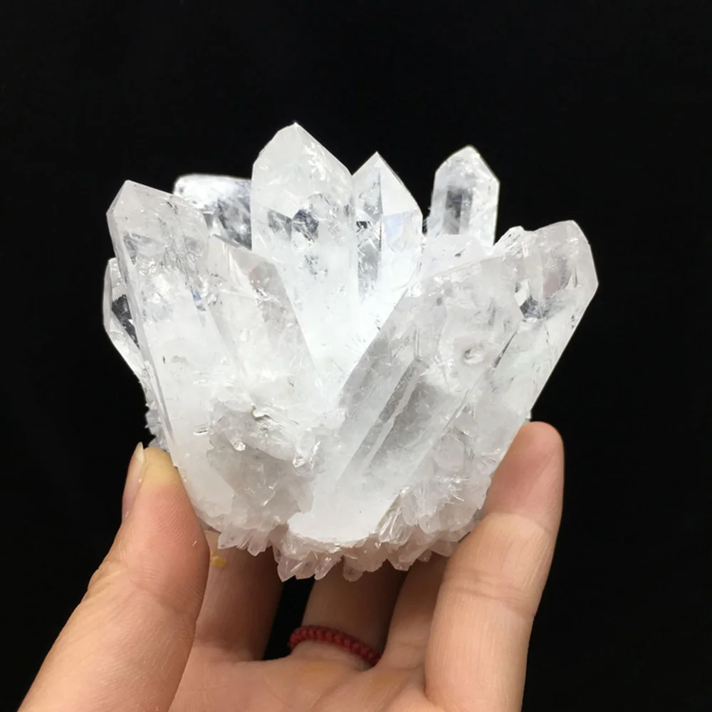 Natural Beautiful White Phantom Quartz Crystal Cluster Ore Home Decor Crafts Ornaments Healing Mineral Specimens