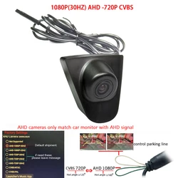 1920*1080P AHD 180deg fisheye view Vehicle logo Front view camera for Honda Accord CRV Civic city Fit logo Embeded camera HD cam