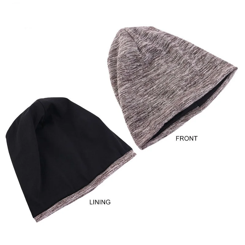 Frühling Herbst Doppellagige Mützen für Erwachsene Skullies & Beanies – Detail 2