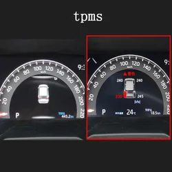 Dla Toyota Rav4 2019-2023 inteligentny samochód TPMS System monitorowania ciśnienia w oponach cyfrowy wyświetlacz LCD deska rozdzielcza Alarm bezpieczeństwa