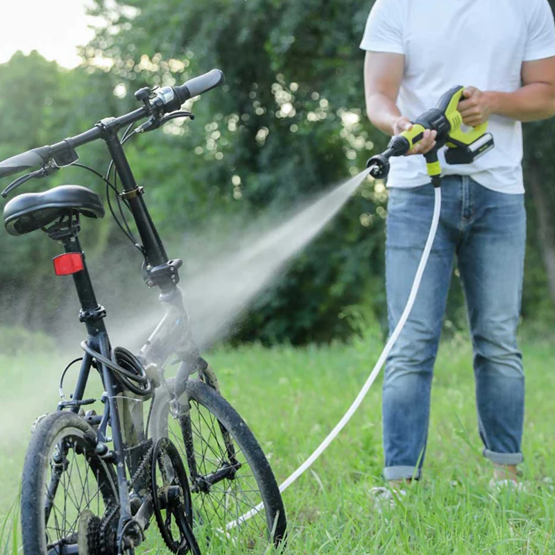 JW31 Handheld Wireless Rechargeable Washing Gun for Home Outdoor Electric Bicycle Bike Car Cleaning Tools