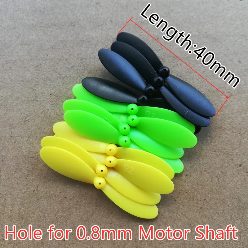 4.0*0.8cm 4cm 40mm 42mm Length 0.8mm 1.0mm Hole Main Blades Props Propellers For R/C Spare Parts Helicopter Quadcopter Access