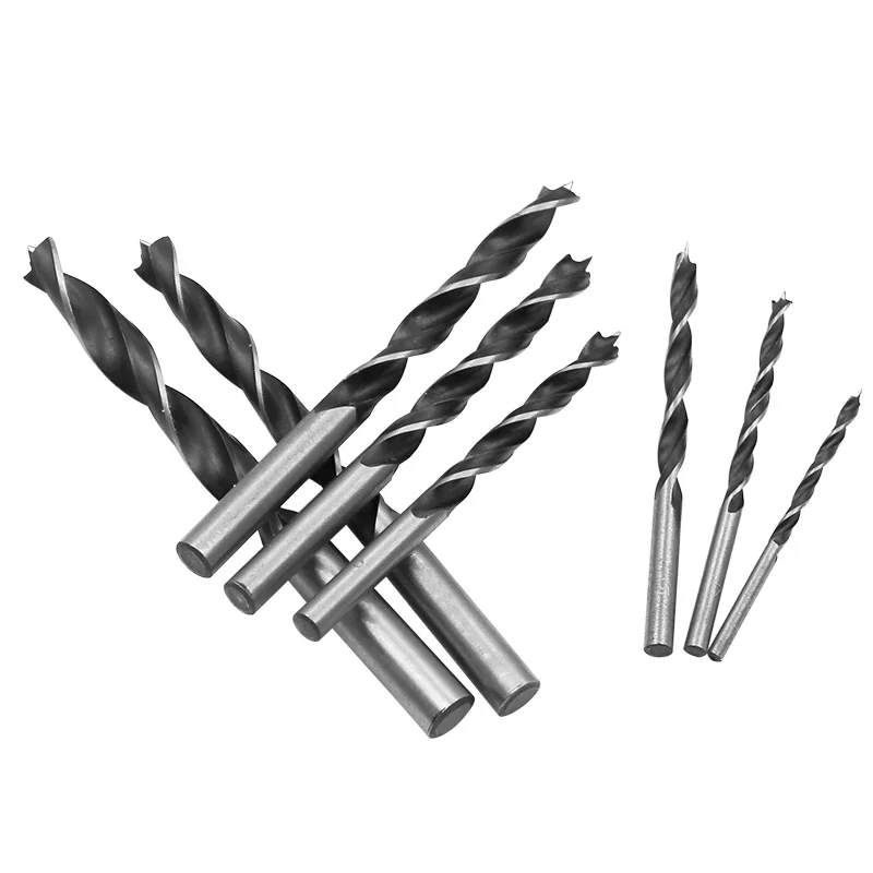 8pcs Rotonda Shank Legno Lavoro Punta del trapano Foro Seghe Cutter Tool Set Kit Per La Lavorazione del Legno Twist drill