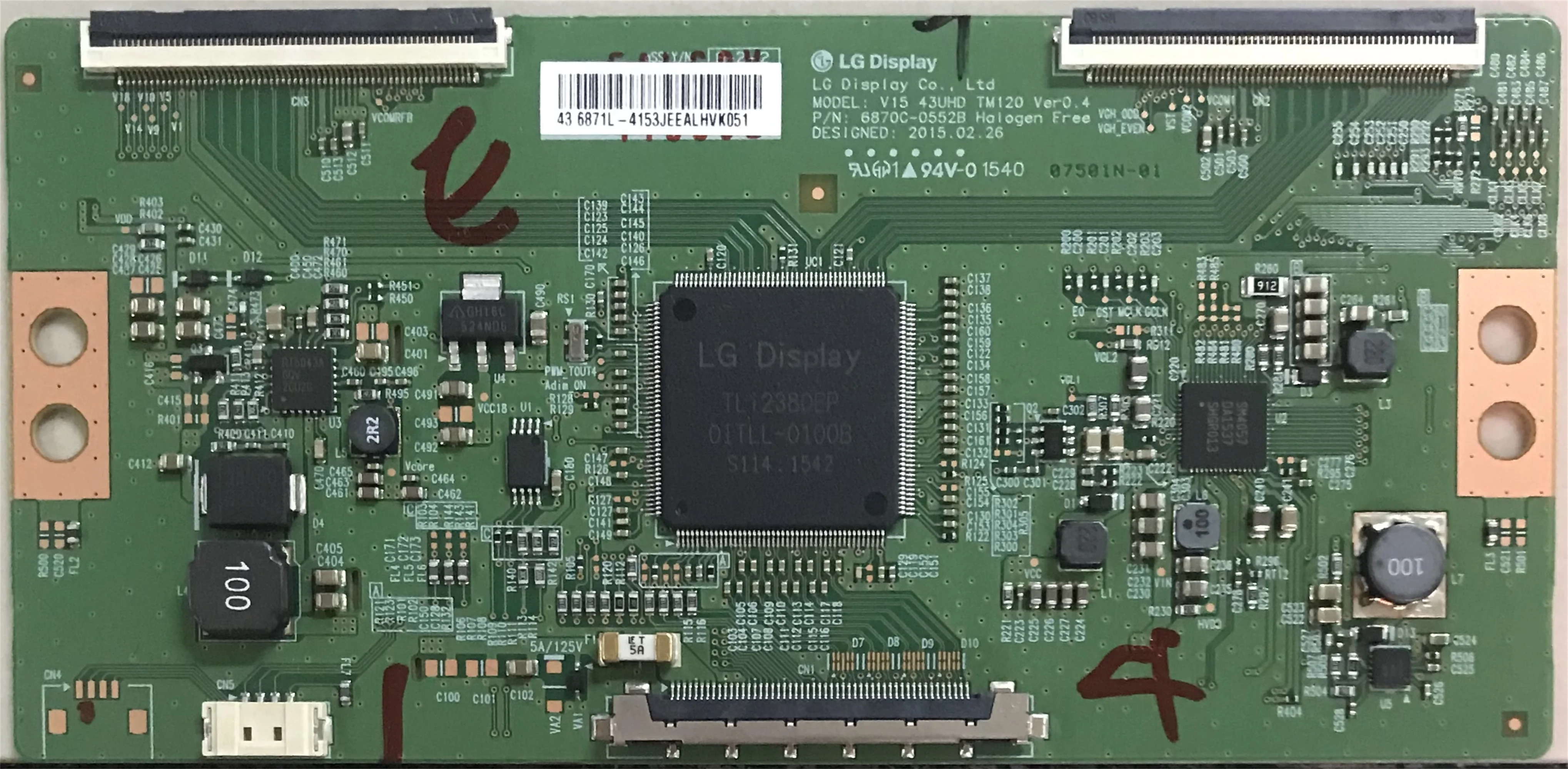 6870C-0552A T CON Board Equipment For Business Placa TV LG 6870C 0552A Plate Display Card