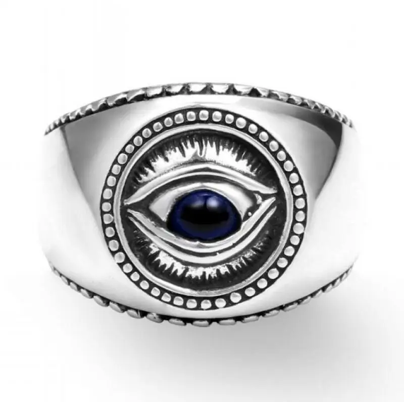 High Quality Demon Eye Fashion Hip Hop Ring Goth Punk Eye Index Finger Ring Men\\\\\\\\\\\\\\\\\'s Jewelry