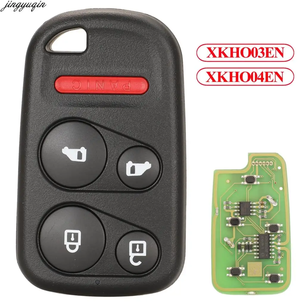 

Jingyuqin 5pcs VVDI Wire Remote Control Car Key For Xhorse VVDI2 Mini Key Tool Fit Honda XKHO03EN/XKHO04EN 5 Buttons Fob