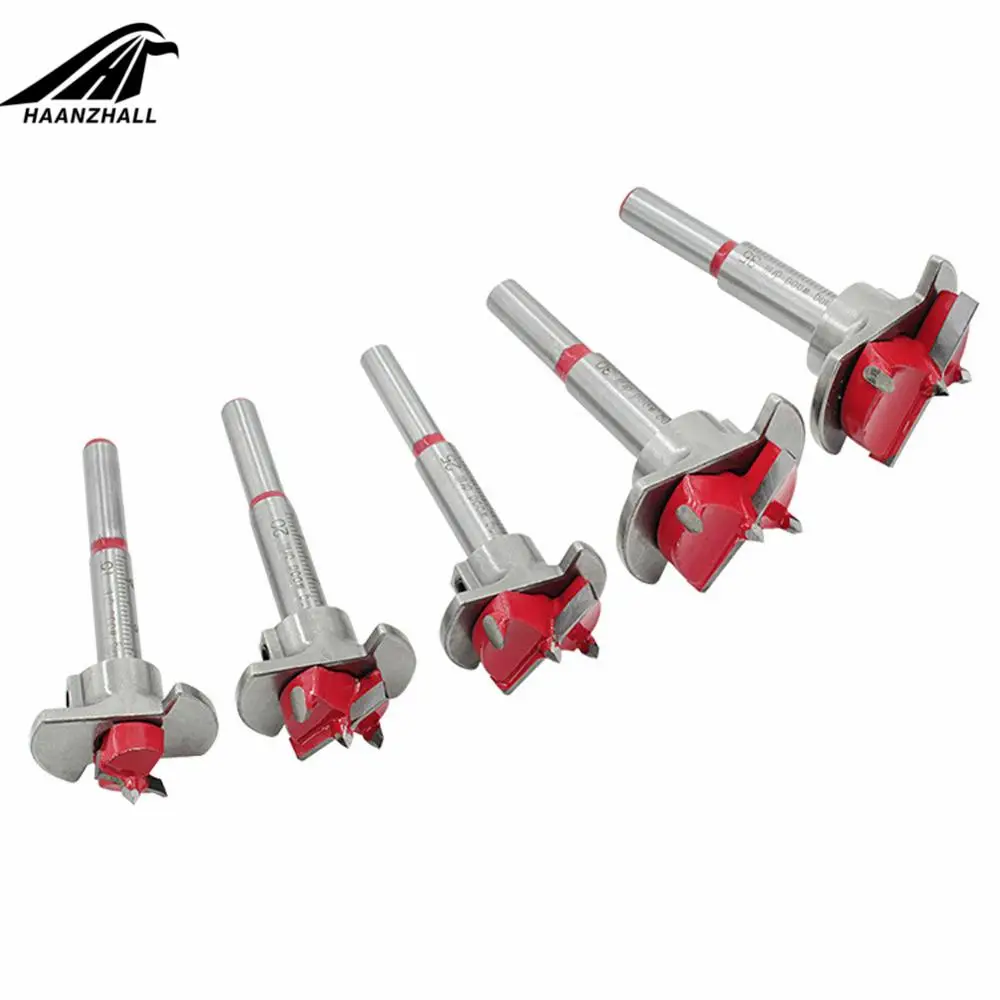 5 Chiếc Forstner Auger Bộ Mũi Khoan Đường Kính 15 20 25 30 35 Mm Gỗ Cắt Cờ Lê Lục Giác Gỗ Lỗ thấy Cho Dụng Cụ Điện Hộp Gỗ