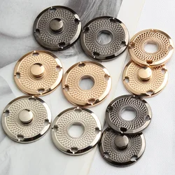 5 Pcs/lot metal hidden button for woolen overcoat sweater wind coat invisible clothes press button snap button T1186
