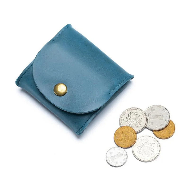 Genuine Leather Women\'s Coin Purse Mini Wallet Earbuds Earphone Key Holder Portable Pouch Clutch Pocket Hasp Money Bags for Girl